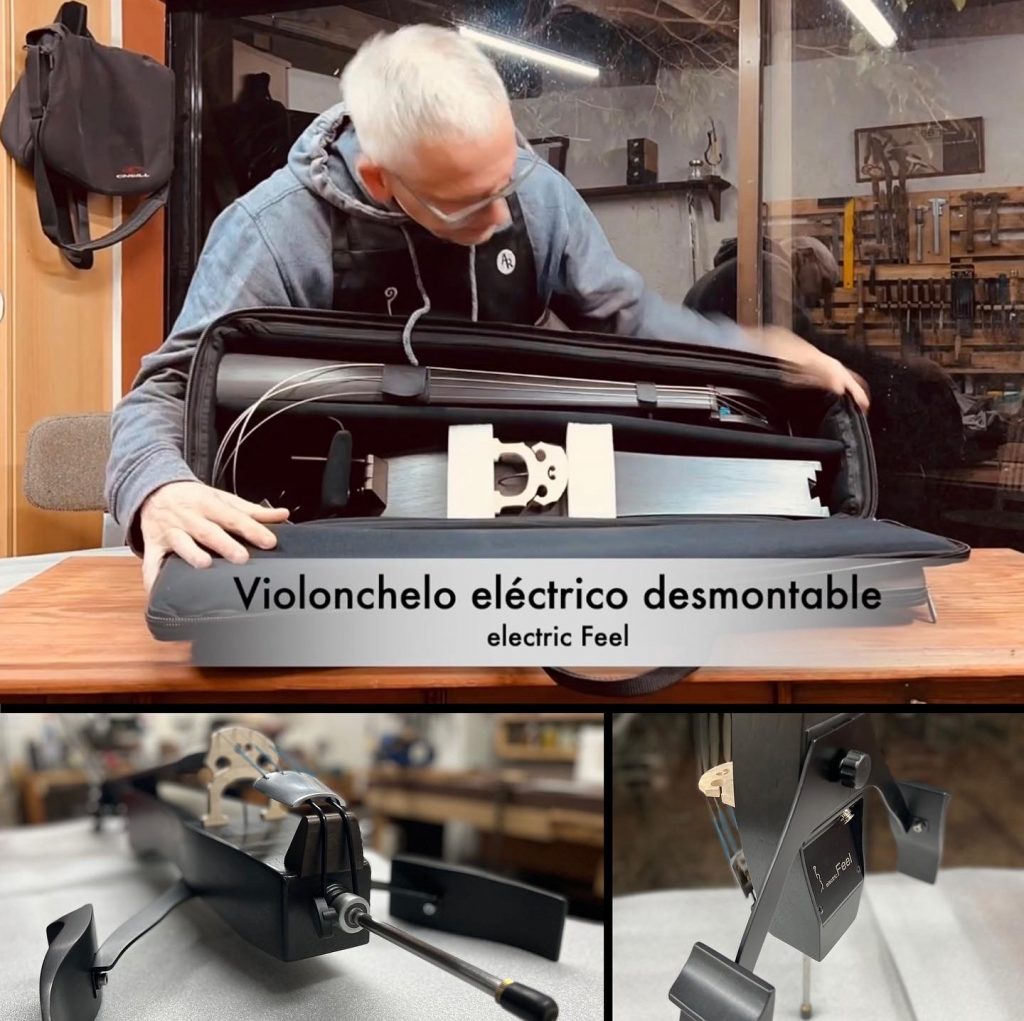 Violonchelo eléctrico desmontable